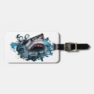 Shark Attack Luggage Tag