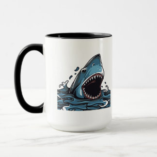 Shark attack mug