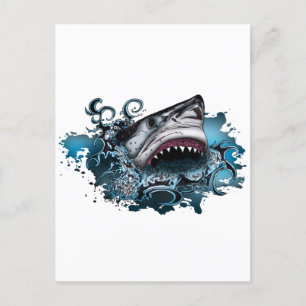 Shark Attack Postcard