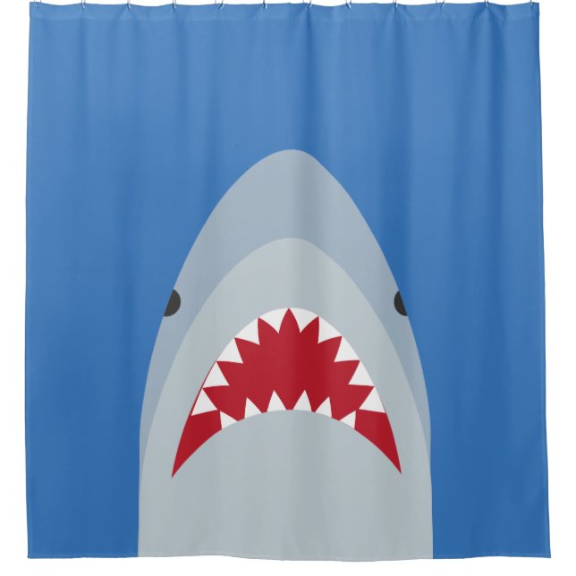 Shark Attack Shower Curtain (Front)