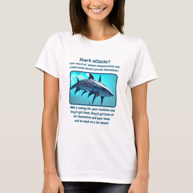 Shark Attacks (light) T-Shirt (Front)