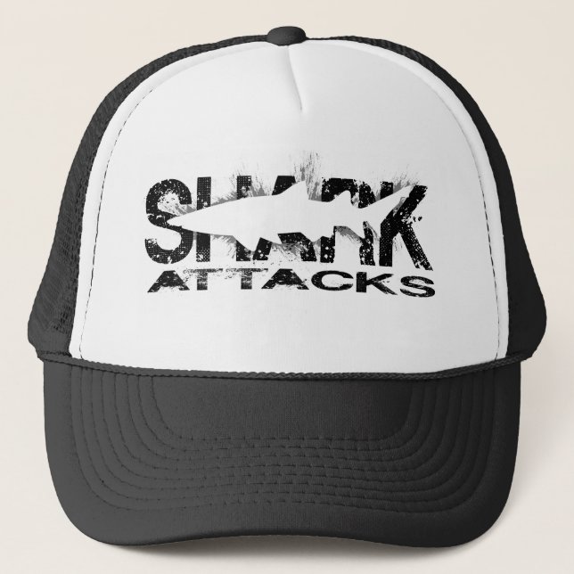 Shark Attacks Trucker Hat (Front)