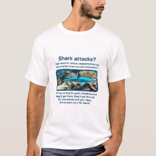 Shark Attacks (v3 light) T-Shirt
