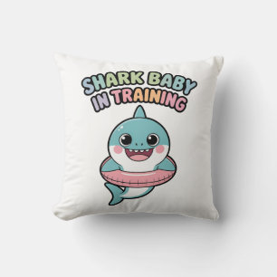 Shark Baby in Training Kids Cushion