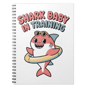 Shark Baby in Training Kids Notebook