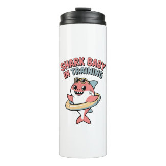 Shark Baby in Training | Kids Thermal Tumbler