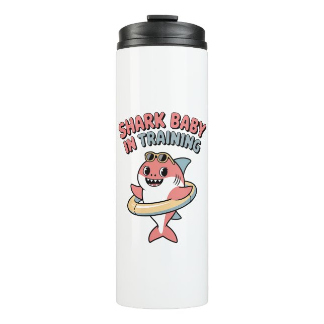 Shark Baby in Training | Kids Thermal Tumbler (Front)