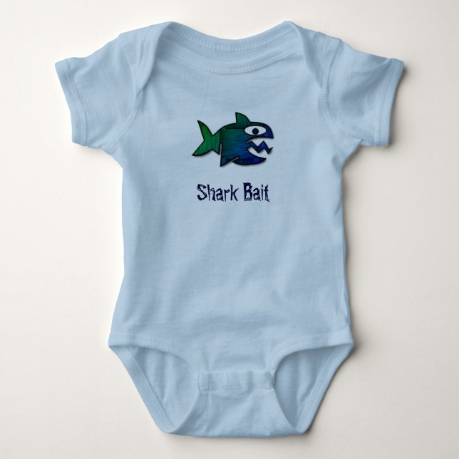 Shark Bait Baby Bodysuit (Front)