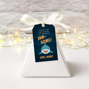 Shark Bait Birthday Party Favour Tags