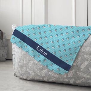 Shark Bait   Personalised Sherpa Blanket