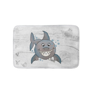 shark bath mat