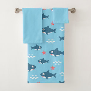 Shark Bath Towel Set
