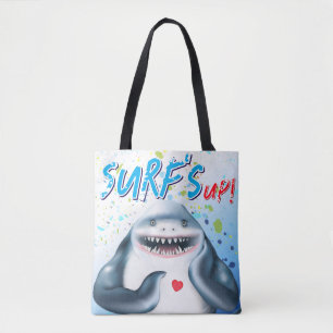 Shark Beach Tote Bag