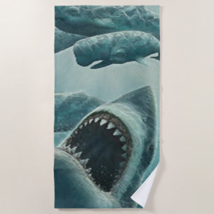 SHARK BEACH TOWEL