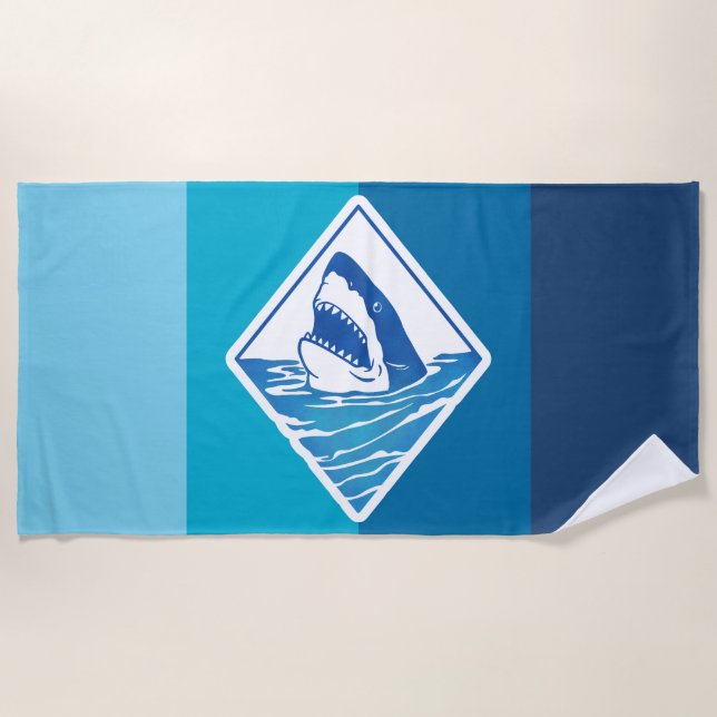 shark beach towel (Front)