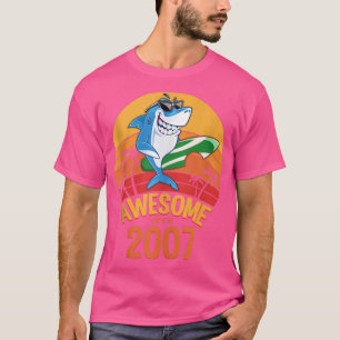 Shark Birthday 13 Years Old Surf Awesome Since 200 T-Shirt