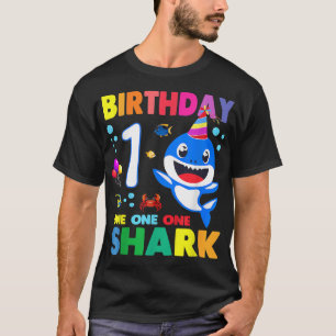 Shark Birthday 1 Years Old 1st Birthday Boy Matchi T-Shirt