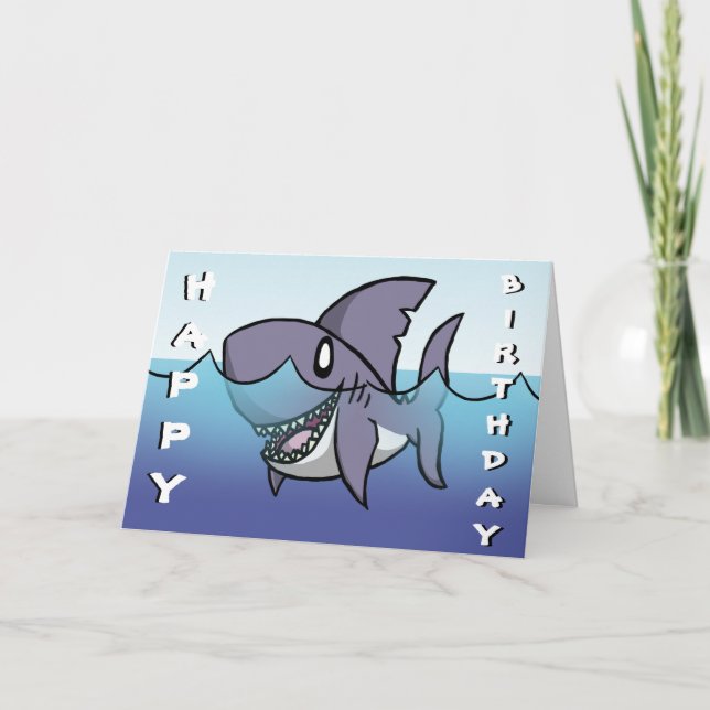 Shark Birthday Card (Front)