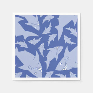 Shark Birthday Party Napkin