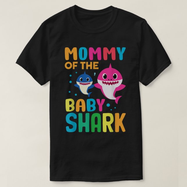 Shark Birthday Quote Funny B-day Mum  T-Shirt (Design Front)