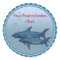 Shark  BIrthday Stickers