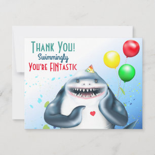 Shark Birthday Thank You