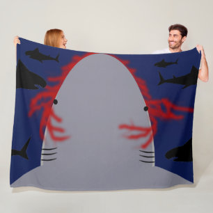 Shark Bite Fleece Blanket