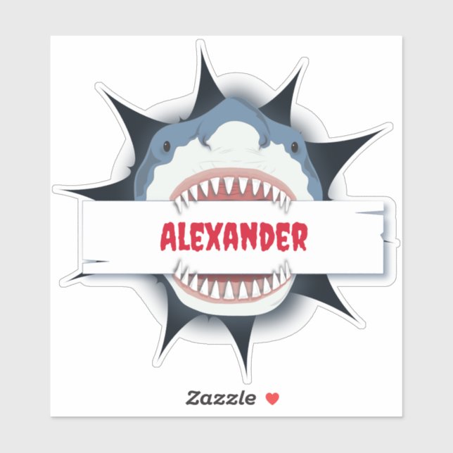Shark Bite Personalised (Sheet)