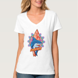 Shark Bite surf mandala T shirt