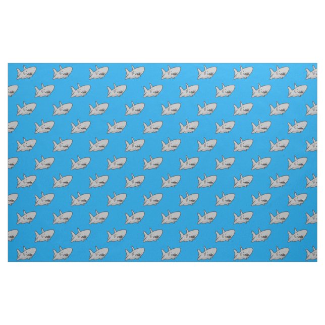 Shark Blue Fabric (Fat Quarter)