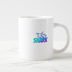 Shark Bold Ocean Predator Design for Gym & Gift Large Coffee Mug
