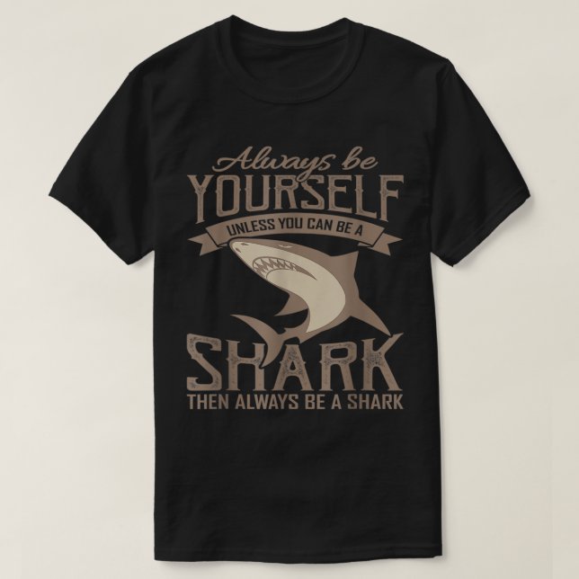 Shark Boys Be A Shark Scuba Diver For Boys Kids  T-Shirt (Design Front)