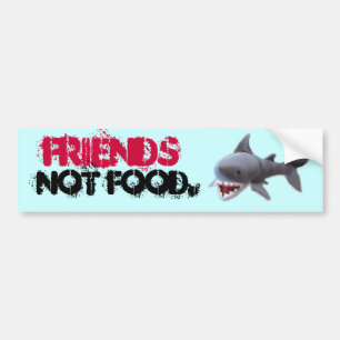 Shark bumpersticker bumper sticker