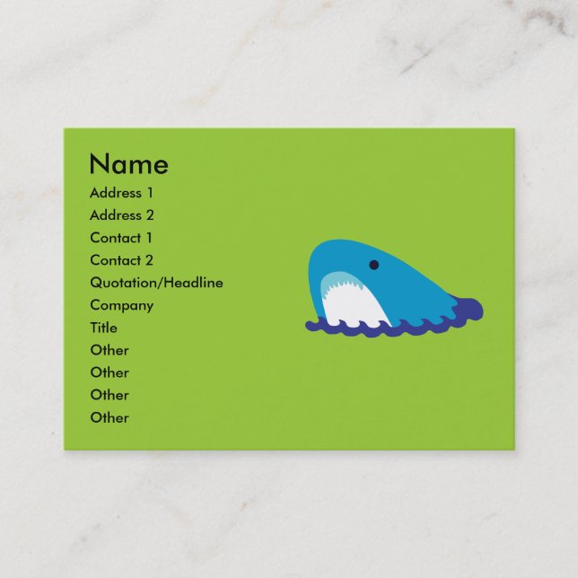 Shark Business Cards (Front)