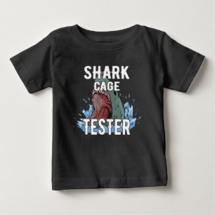 Shark Cage Tester Funny Amputee Gift T-Shirt