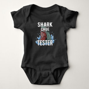 Shark Cage Tester Funny Amputee Gift  T-Shirt Baby Bodysuit