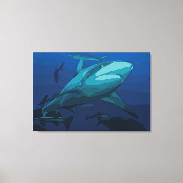 Shark Canvas Print - (Front)