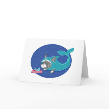 Shark Cat - Greeting Card