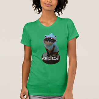 Shark Cat t-shirt #SharkCat Kitty on ROomba
