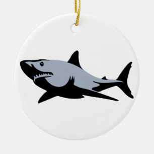 Shark Ceramic Tree Decoration