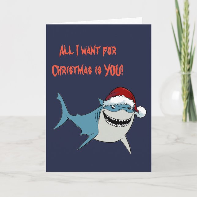 Shark Christmas Card (Front)