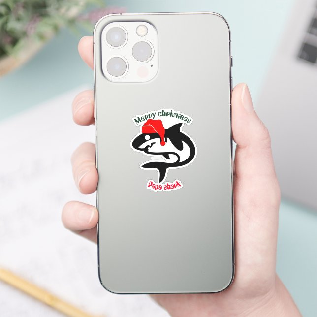 shark christmas family, customise personalised   (Phone)