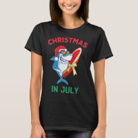 Shark Christmas In July Summer Vacation Beach Men