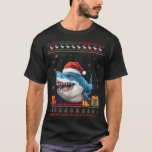 Shark Christmas Santa Hat Ugly Christmas Sweater<br><div class="desc">Shark Christmas Santa Hat Ugly Christmas Sweater</div>