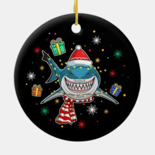 Shark Christmas Tree Ceramic Tree Decoration