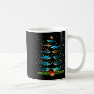 Shark Christmas Tree Ornament Funny Shark Lovers X Coffee Mug