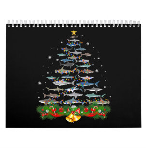 Shark Christmas Tree Shark Lovers Gifts Calendar
