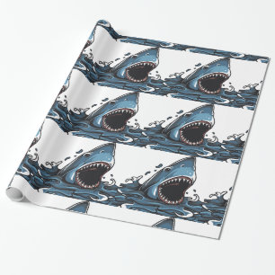 SHARK CHRISTMAS Wrapping Paper
