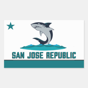 Shark City 408 Rectangular Sticker