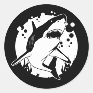 Shark Classic Round Sticker